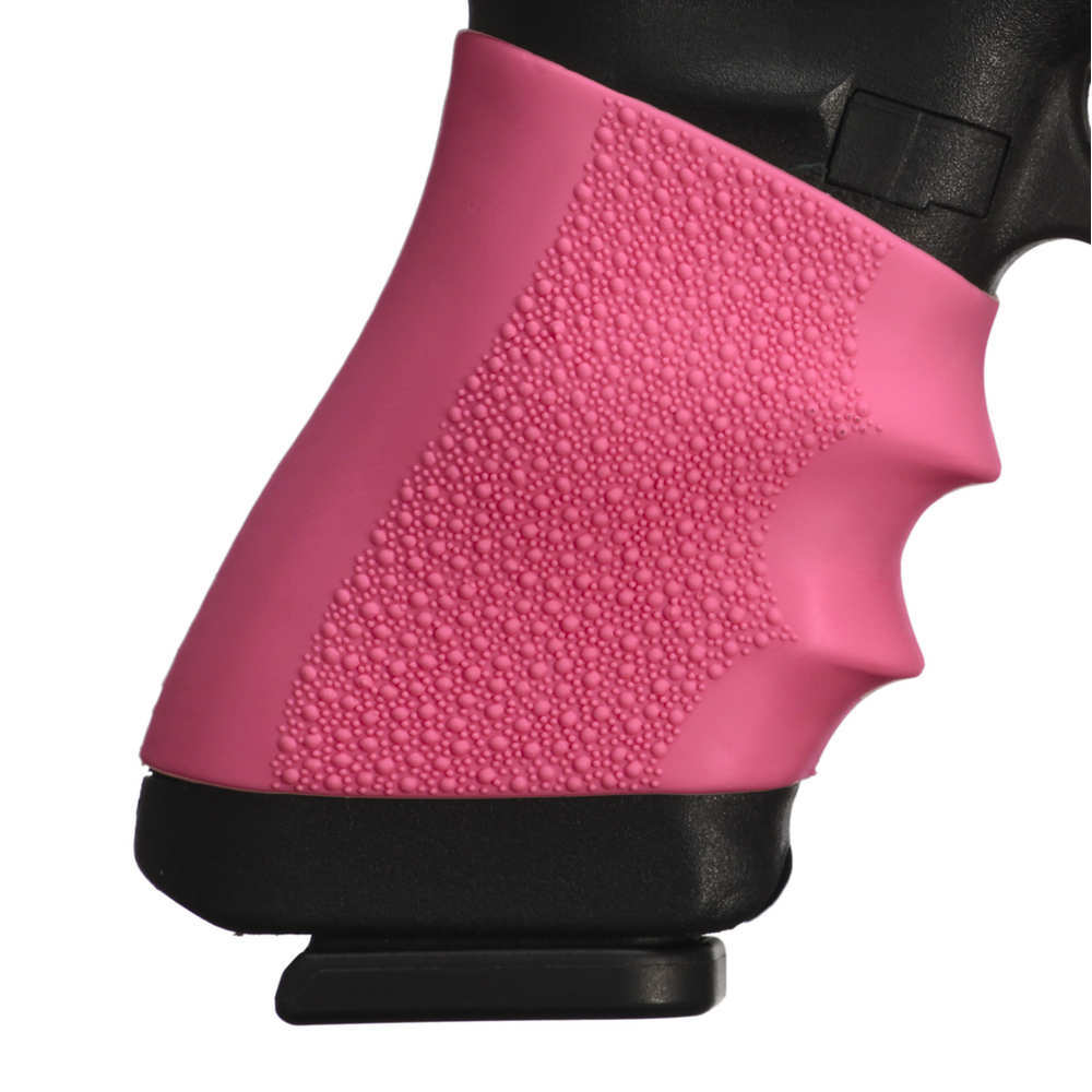 Grips Pads Stocks Hogue Grips 4.50" HANDALL FULL SIZE GRIP SLEEVE PINK